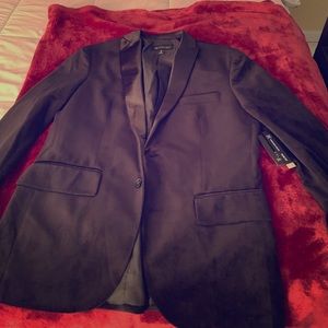 Black velvet blazer